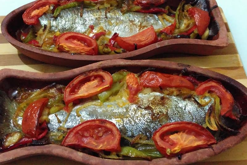 Kiremitte Balık